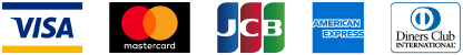 VISA / MASTER / JCB / American Express / diners club